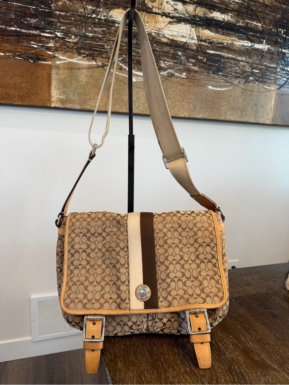 Vintage Y2K Coach Signature Voyager Messenger Bag F70182